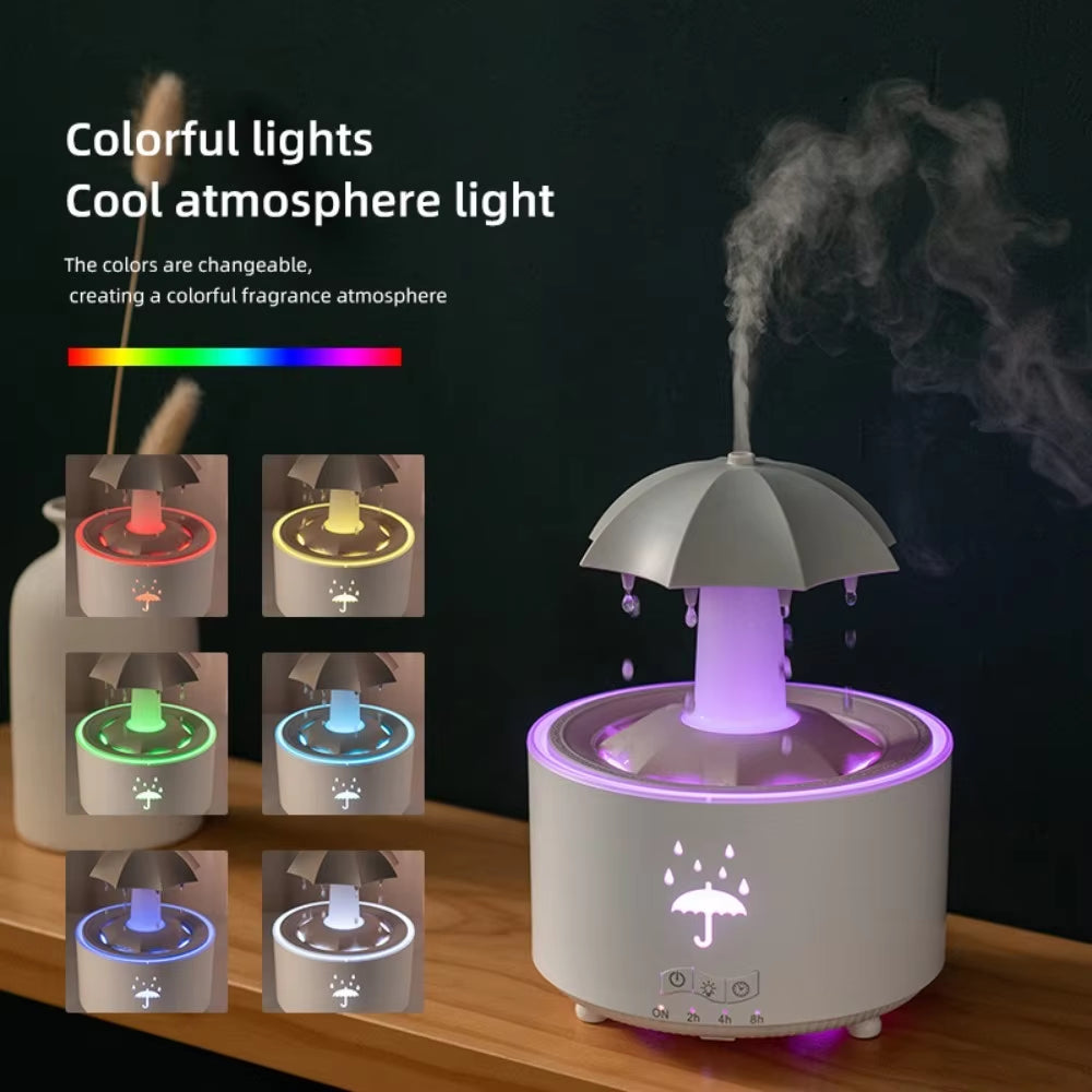 Transform Your Space with the Multifunctional Rotating Jellyfish Night Light: A Humidifier and Essential Oil Diffuser in Fun Christmas Tree and UFO Designs!