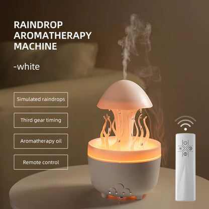 Transform Your Space with the Multifunctional Rotating Jellyfish Night Light: A Humidifier and Essential Oil Diffuser in Fun Christmas Tree and UFO Designs!