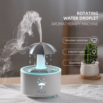 Transform Your Space with the Multifunctional Rotating Jellyfish Night Light: A Humidifier and Essential Oil Diffuser in Fun Christmas Tree and UFO Designs!