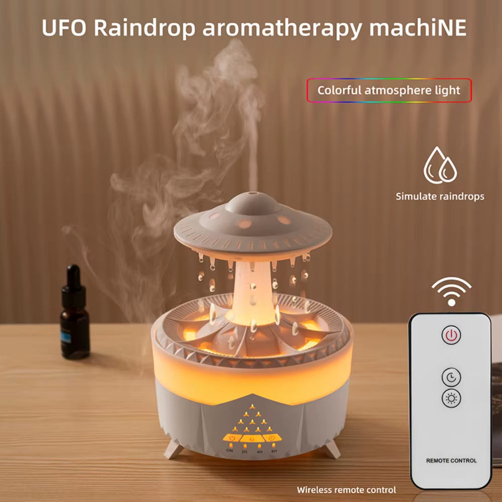 Transform Your Space with the Multifunctional Rotating Jellyfish Night Light: A Humidifier and Essential Oil Diffuser in Fun Christmas Tree and UFO Designs!